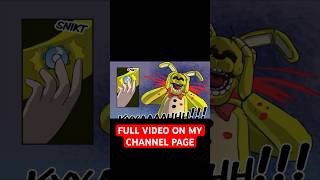 COMIC DUB Birth of Springtrap Clip from “FNAF The Silver Eyes” [upl. by Acile]