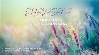 SHAVASANA  Gilaus ATSIPALAIDAVIMO pratimas [upl. by Ahtnammas]