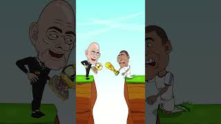 POV Gianni Infantino FIFA Prank with Ronaldo Messi And the Ending [upl. by Ainoyek]