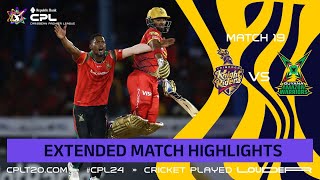 Extended Highlights  Trinbago Knight Riders vs Guyana Amazon Warriors  CPL 2024 [upl. by Mirilla]