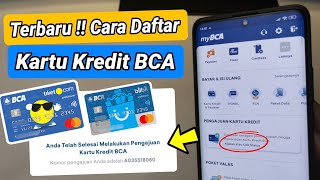 Cara Daftar Kartu Kredit BCA Online  Langsung di My BCA [upl. by Suirtimed]