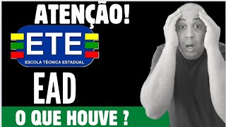 ATENÇÃO ETE EAD 20242 O QUE HOUVE [upl. by Grenier]