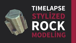 Autodesk 3Ds Max 2018  Stylized Rock Timelapse Modeling [upl. by Ehsrop606]