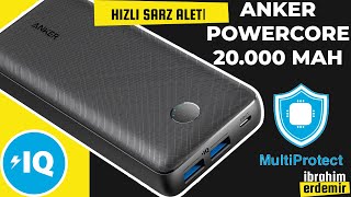 ​AnkerOfficial PowerCore Select 20000 mAh Taşınabilir Hızlı Şarj Cihazı  18W  PowerIQ FiyatPerformans [upl. by Ecinerev]