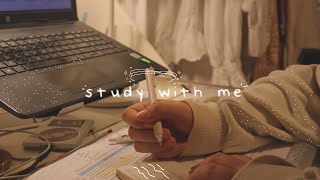 STUDY WITH ME 1hr⋆｡˚☽˚｡ at night real sound [upl. by Sancha570]