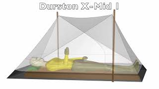 Tarptent Dipole 1 DW and Durson XMid 1 Volume Comparison [upl. by Novahc]