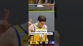 Luigi Borio colocando fogo na final da South America championship U15 🔥🇧🇷🏀 basketball [upl. by Eanerb]