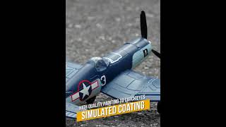 New F4U Corsair RC Plane 2 4Ghz 4CH 400mm Wingspan One Key Aerobatic RTF Remote Control Aircraft Toy [upl. by Perry]