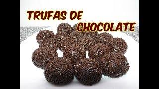 COMO HACER TRUFAS DE CHOCOLATE COCINA CON PILAR [upl. by Dreddy]