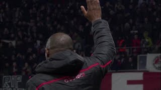 La réaction de Patrick Vieira à lovation du public niçois [upl. by Lehet]