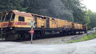 Loram Rail Grinder  near Landgraff WV [upl. by Nolita]