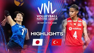 🇯🇵 JPN vs 🇹🇷 TUR  Highlights  Week 1  Womens VNL 2024 [upl. by Ahsrats]