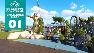 1 MYTHOLANDRIA BEGINS in Planet Coaster 2 Mythology Focused Theme Park [upl. by Htelimay]