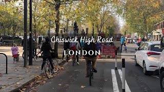 👻 Sunday Afternoon Walk around Chiswick High Road  Lively West London Walk 🎉 [upl. by Jephum]