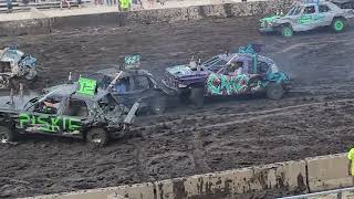 2024 McHenry County Fair Demolition Derby Fullsize Patch Class 80424 [upl. by Aeli]