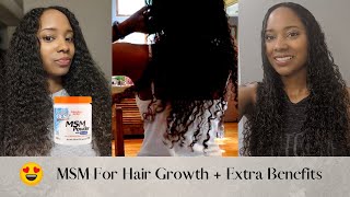 Best Supplement for Natural Hair Growth MSM Powder for Hair Growth [upl. by Lidda]