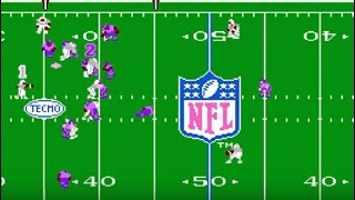 Indianapolis Colts CPU vs Minnesota Vikings CPU  Tecmo Superbowl NES [upl. by Drandell]