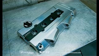 SpeedFactorys NEW Billet VTEC BSeries Valve Cover [upl. by Lrem]