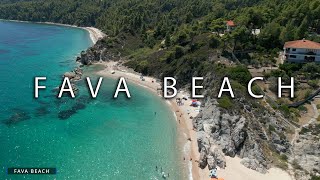 Fava Beach  SITHONIA  GREECE 2022  4K UHD 60fps [upl. by Nehr251]