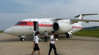 Air Koryo An148 takeoff approach landing  FNJ Pyongyang Airport [upl. by Brnaby]