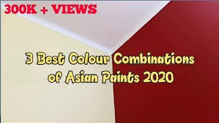 3 Best Colour Combinations of ASIAN PAINTS II HOME DECORATION IDEAS 2020 I Asian paints [upl. by Herrle]