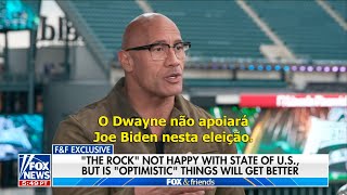 ‘The Rock’ diz que não apoiará Joe Biden nesta próxima eleição [upl. by Mike706]