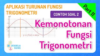 Turunan Fungsi Trigonometri Matematika Kelas 12 • Part 11 Contoh Soal Interval Fungsi Naik amp Turun [upl. by Haida]