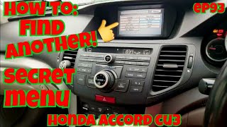 How to find another secret menu honda accord cu3 honda accord secret menuhonda hidden menu [upl. by Gamages]