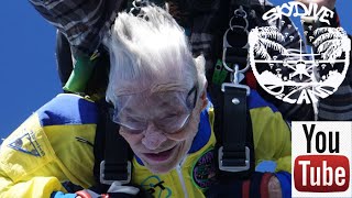 Glendine skydives for her 100th Birthday [upl. by Nnuahs]