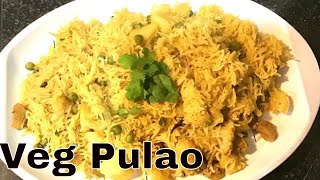 Vegetable Pulao  वेग पुलाओ  Tasty Pulav  Nutrela pulao recipe  Rice pulao [upl. by Nnylyar]