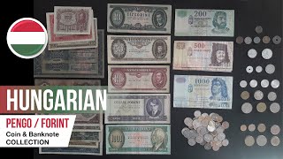 HUNGARIAN PENGO  FORINT Coins amp Banknotes  PERSONAL COLLECTIONS [upl. by Georglana565]