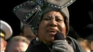 Aretha Franklin MY COUNTRY TIS OF THEE Inauguration Day 2009 [upl. by Aenea]