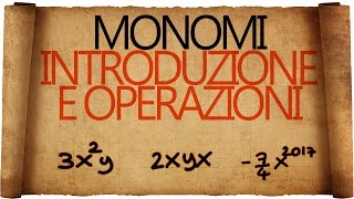 Monomi  Introduzione e Operazioni [upl. by Grubb]