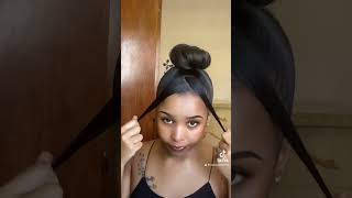 The best hairstyle for relaxed hair  hair relaxedhair hairtutorial hairstyle [upl. by Razid]