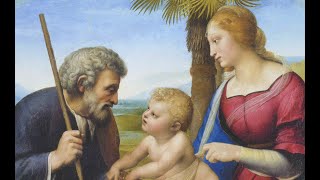 Art for Advent Third Sunday of Art Advent Raphael  Raffaello Sanzio Holy Family with a Palm Tree [upl. by Aitsirhc569]