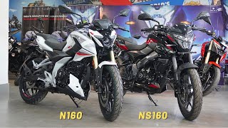 2024 Bajaj Pulsar N160 USD Fork Vs Bajaj Pulsar NS160 Detailed Comparison  Which One Should U Buy [upl. by Windham654]