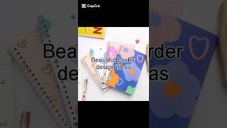 Beautiful border design ideas ✨short youtubeshorts creative shortsfeed [upl. by Nebur691]