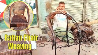 Rattan Chair Weaving and Restoration  Chair Restoration [upl. by Glory]