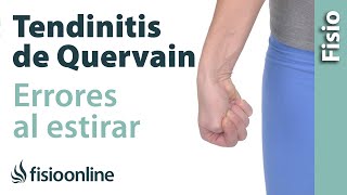 Cómo NO estirar en caso de tendinitis de De Quervain o de muñeca [upl. by Scholem]