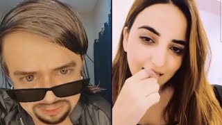 Hareem shah and Waseem funny entertaining video  Hareem shah tiktok game [upl. by Ahsiyn282]