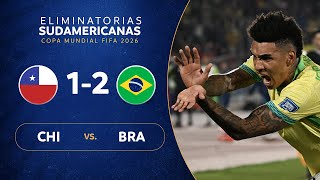 CHILE vs BRASIL 12  RESUMEN  ELIMINATORIAS SUDAMERICANAS  FECHA 9 [upl. by Dey]