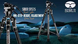 SIRUI SVS75 Rapid System Video Tripod with SVH15 DragControl Video Fluid Head [upl. by Sivet475]