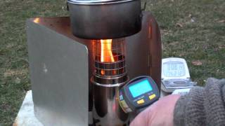 WorldStoves PupStove  Boil Test 1 [upl. by Neellok272]