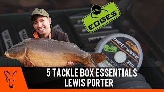 CARP FISHING TV 5 Tackle Box Essentials Lewis Porter [upl. by Eiser]