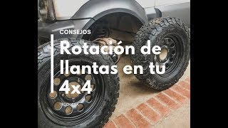 Rotación de llantas en tu 4x4 consejos Tico 4x4 [upl. by Adivad]