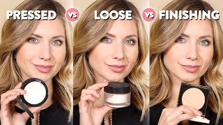 Powders 101 Whats the difference between loose pressed setting and finishing powders  TOP Faves [upl. by Hughmanick]