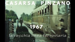 Linea Casarsa Pinzano 1967 treno Littorina ferrovie dello stato Friuli vecchia stazione [upl. by Acimak]