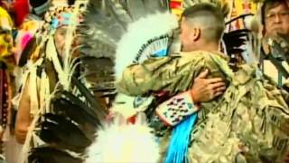 Special Military Homecoming  2014 Gathering of Nations  PowWowscom [upl. by Damarra]