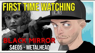 Black Mirror 4x05 Metalhead REACTION live [upl. by Llenrup]