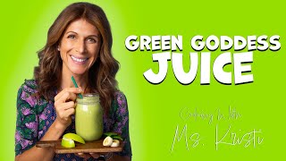 Green Goddess Juice Episode 62  Cooking With MS Kristi [upl. by Yhotmit]